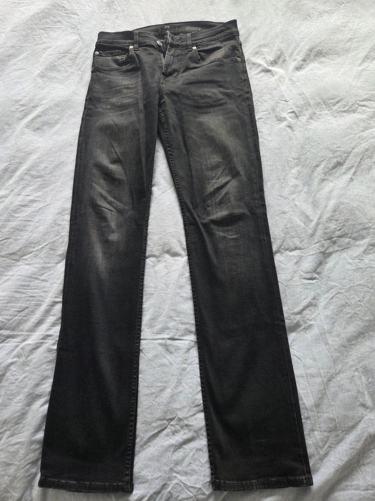Nieuwe 7en broek maat 28/32 is zwart 1x gewassen na aankoop, Ophalen of Verzenden, Nieuw, Zwart, W32 (confectie 46) of kleiner