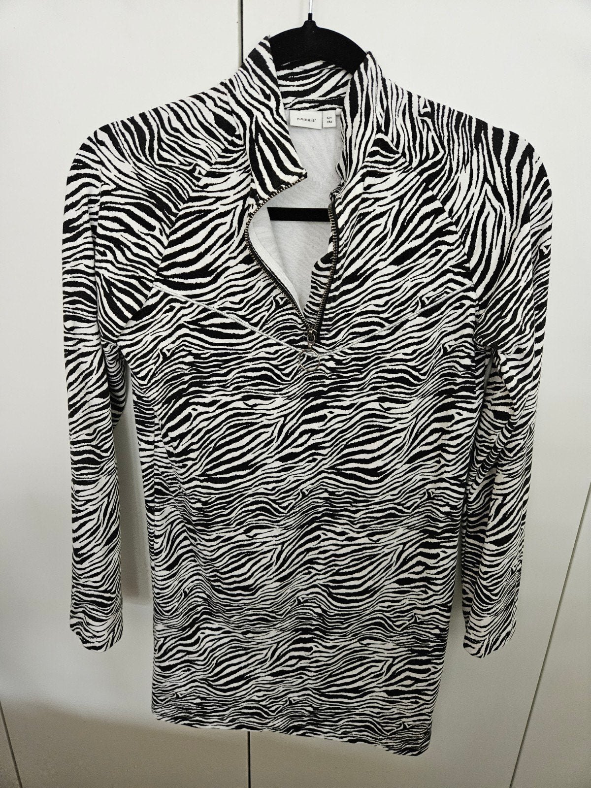Name It Zebra Print jurk - Maat 152, Meisje, Ophalen of Verzenden, Zo goed als nieuw, Jurk of Rok
