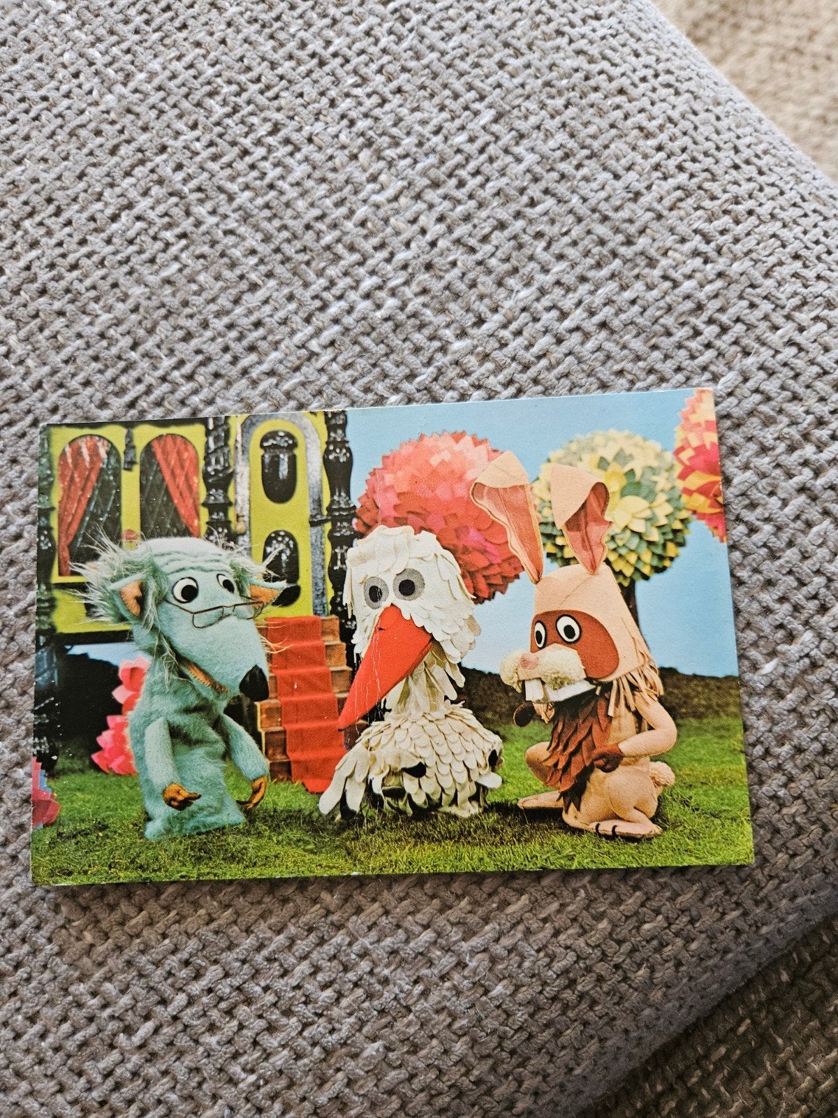 Fabeltjeskrant Ansichtkaart - Dram, Juffrouw Ooievaar, Zoef, Ophalen of Verzenden, 1960 tot 1980, Gelopen, Cultuur en Media