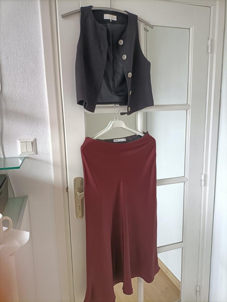 Kleding set gilet Zara m S en rok Zara m S, Ophalen of Verzenden, Zo goed als nieuw, Maat 38/40 (M)