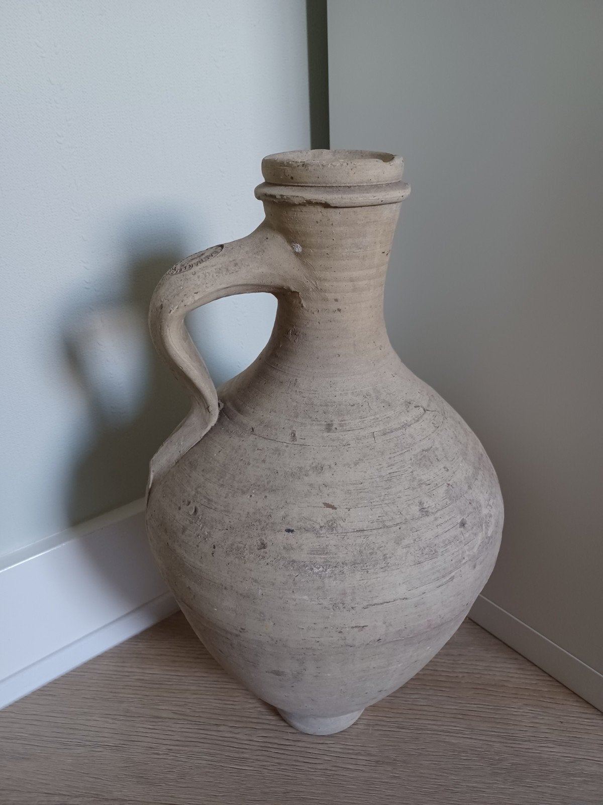 ❤️ Kruik vaas handmade Sevilla Spanje 43 cm OPHALEN, Ophalen, Gebruikt, Overige kleuren, Overige materialen