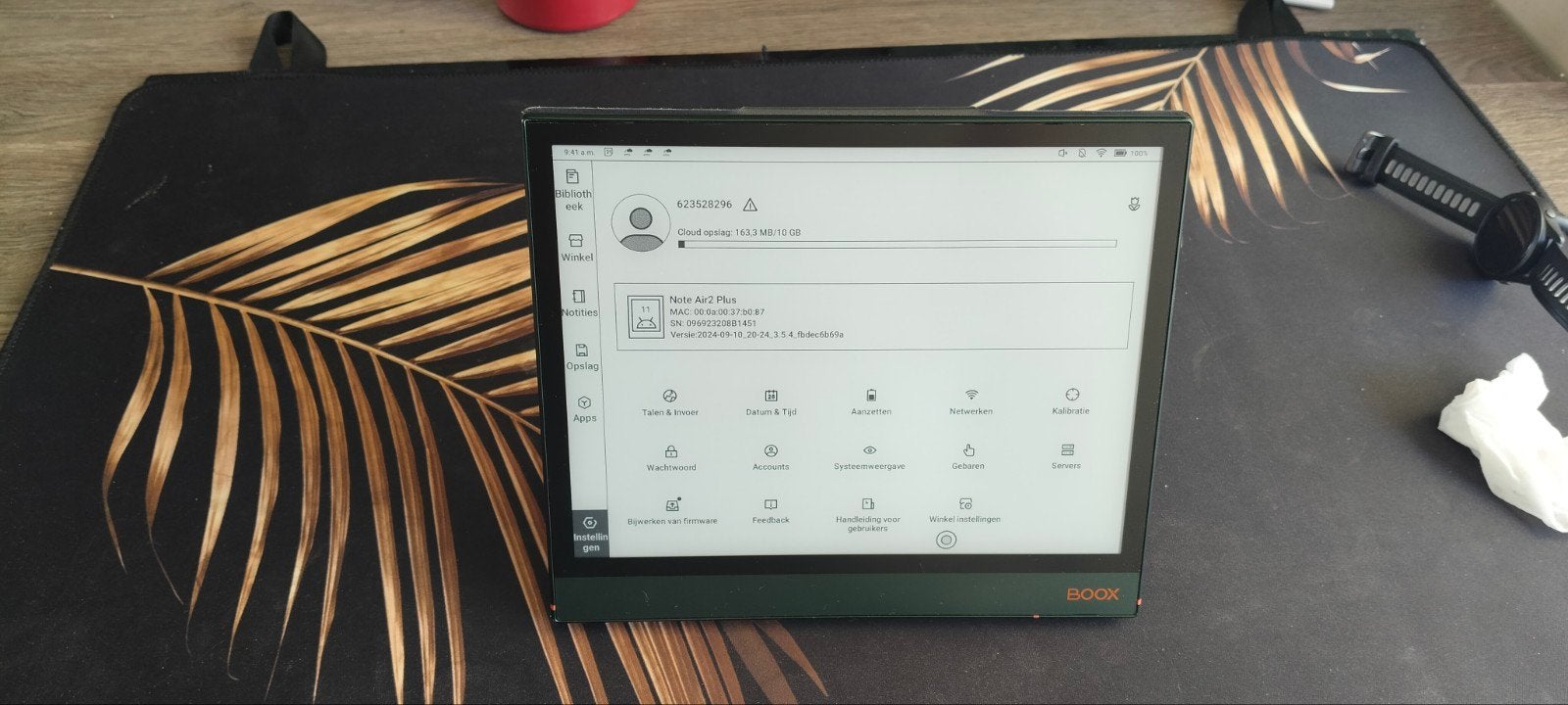 Onyx Boox Note Air2 Plus ePaper tablet, Computers en Software, Onyx BOOX, Bluetooth, Ophalen of Verzenden, Zo goed als nieuw