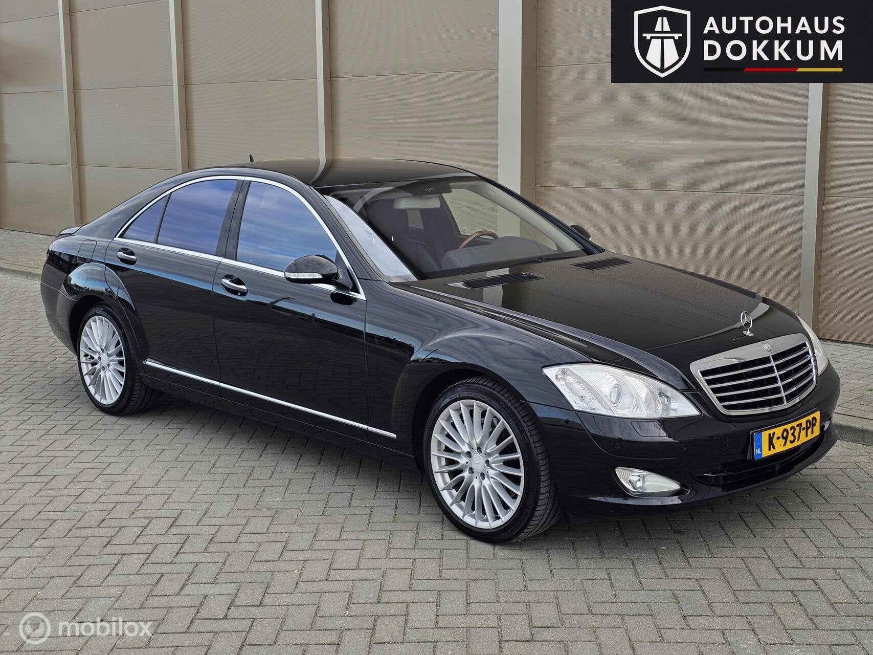 Mercedes S-klasse S500 5.5 V8 Zwart 2006 Zeer nette auto!, Auto's, Automaat, 5461 cc, Achterwielaandrijving, Gebruikt