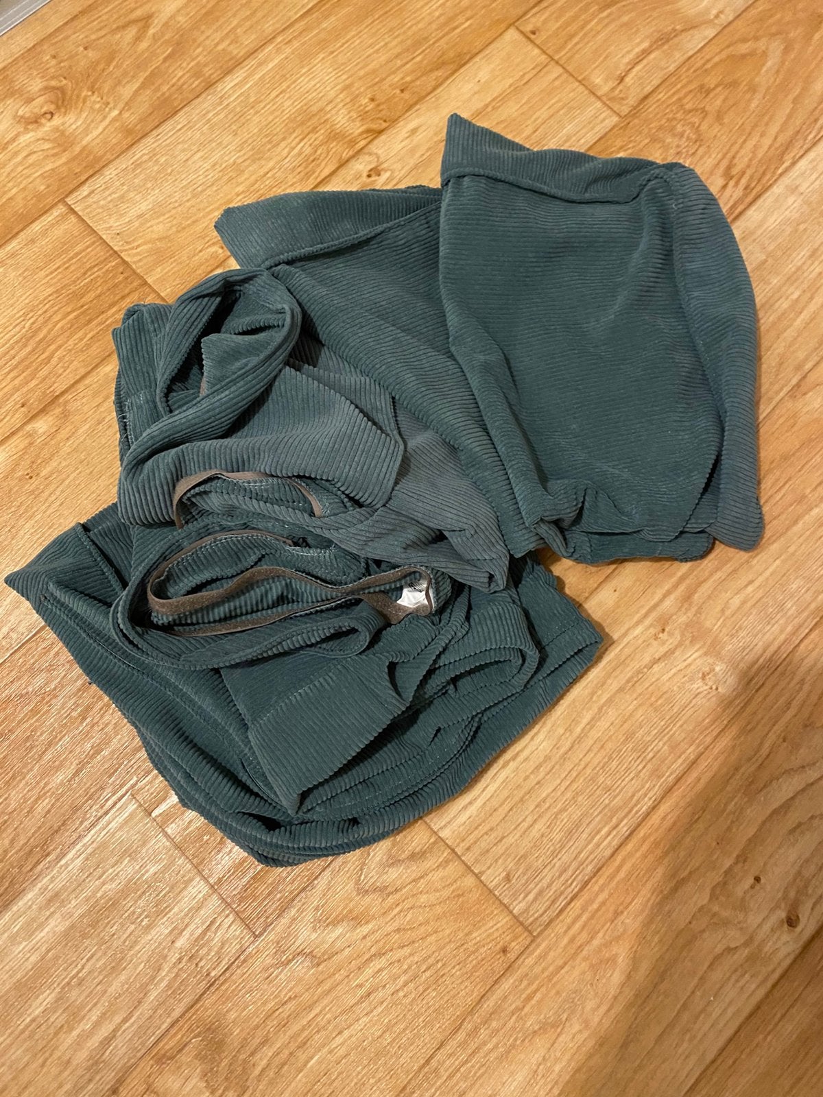 Groene ribstof hoes voor bank Kivik ikea (2 zits), Ophalen, Gebruikt, 150 tot 200 cm, Tweepersoons