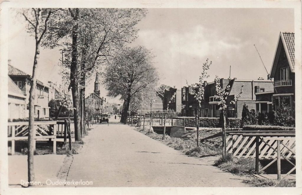 703-055-001 Diemen Ouderkerkerlaan, Ophalen of Verzenden, Voor 1920, Noord-Holland