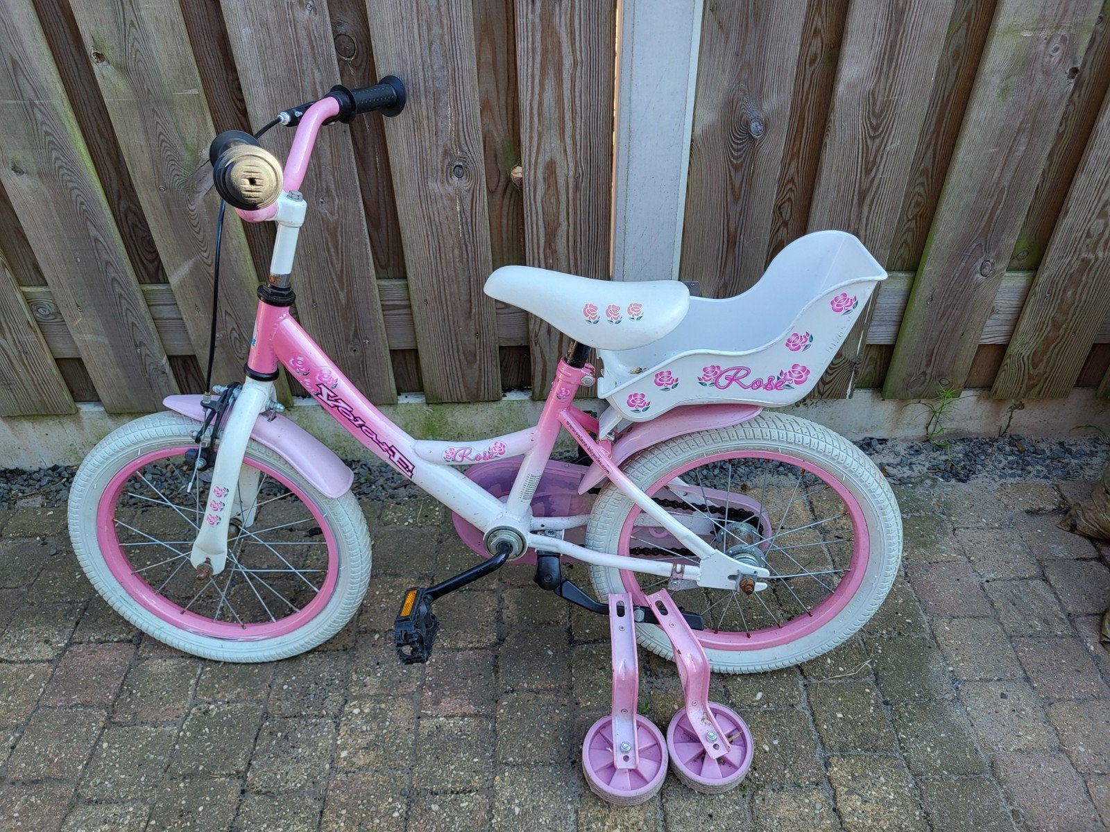Volare kinderfiets 16 inch met zijwielen, Ophalen, Terugtraprem, Zijwieltjes, 16 tot 20 inch