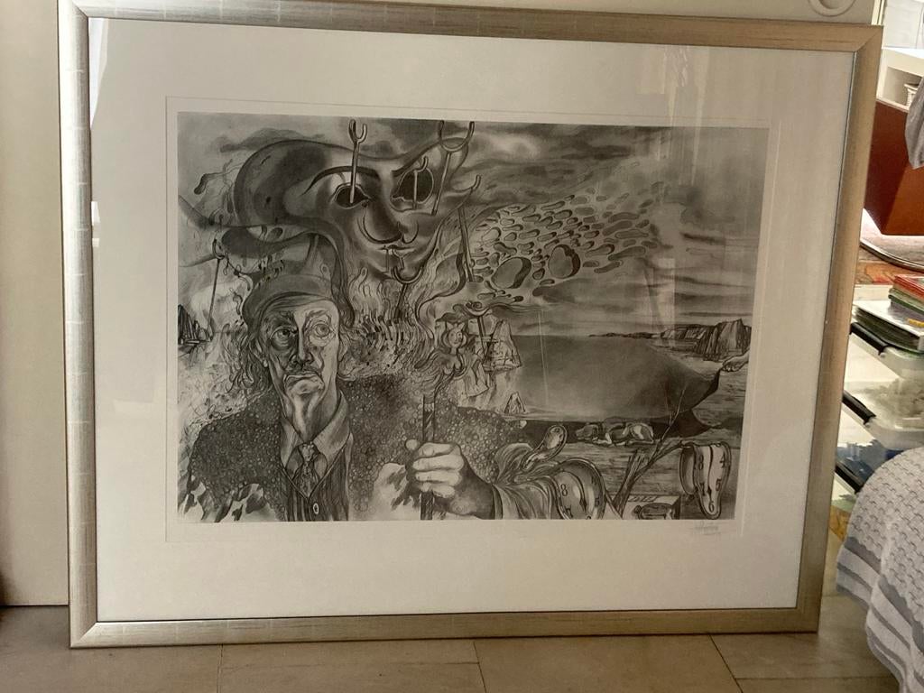 Ingelijste Salvador Dalí print door Julia Mateu, Ophalen