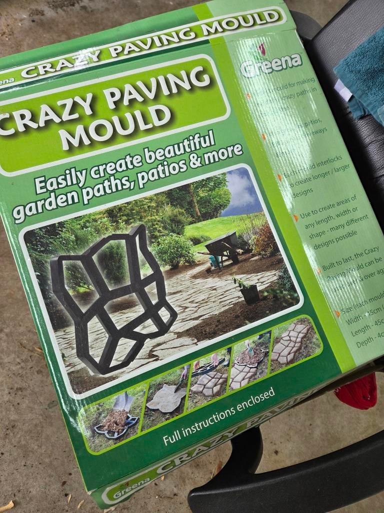 Tuinpadmal / Crazy Paving Mould - Creëer je eigen paden, Kunststof, Overige typen, Nieuw, Ophalen of Verzenden
