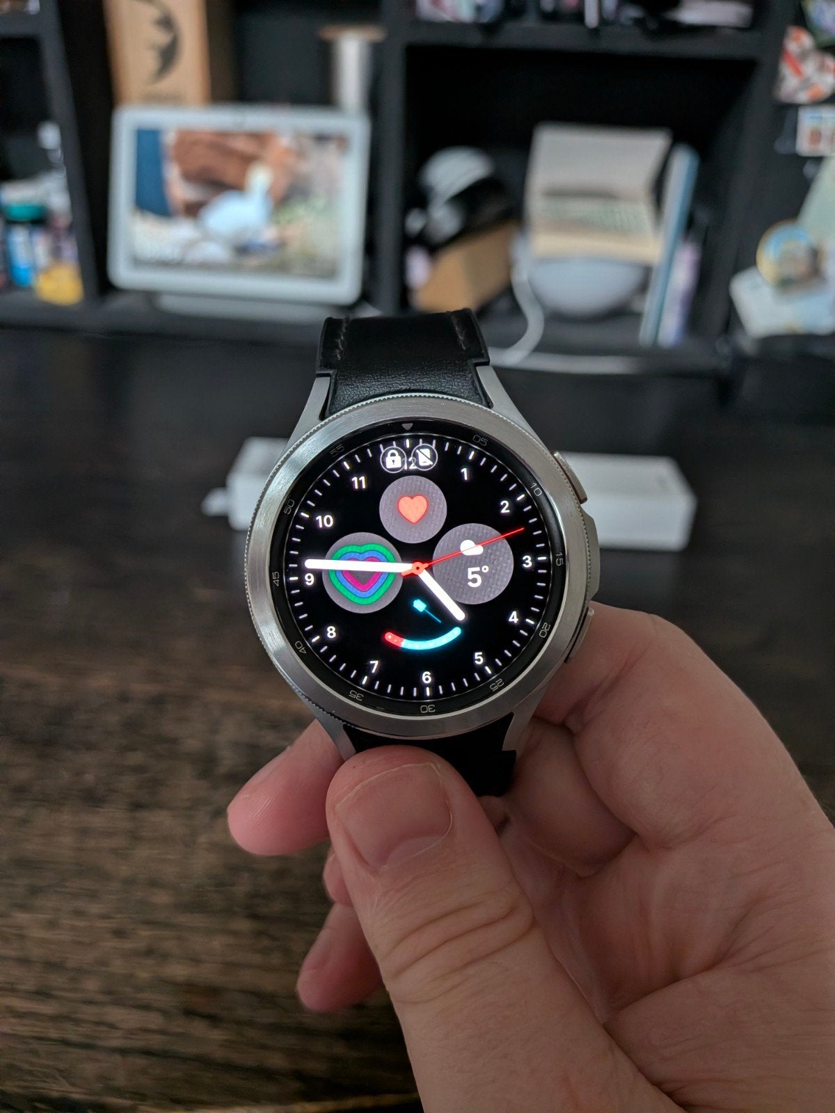 Samsung Galaxy Watch 4 classic 46mm, Ophalen of Verzenden, Zo goed als nieuw, Zilver, Android