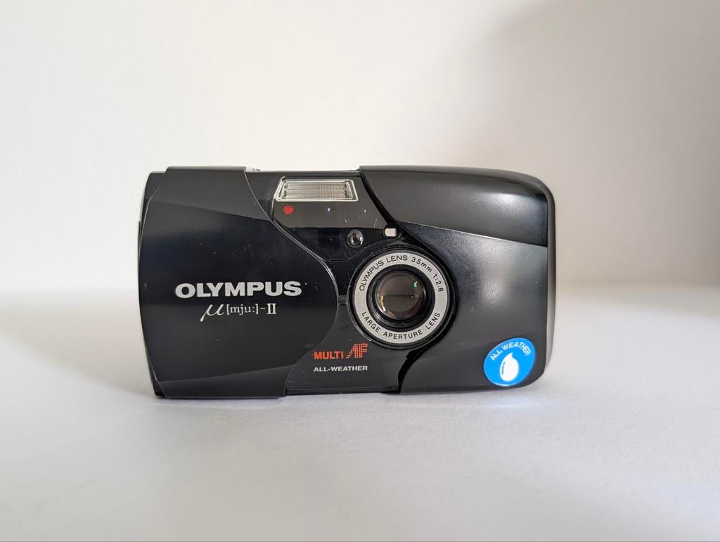 Olympus mju II camera, Audio, Tv en Foto, Fotocamera's Analoog, Ophalen of Verzenden, Gebruikt, Compact, Olympus