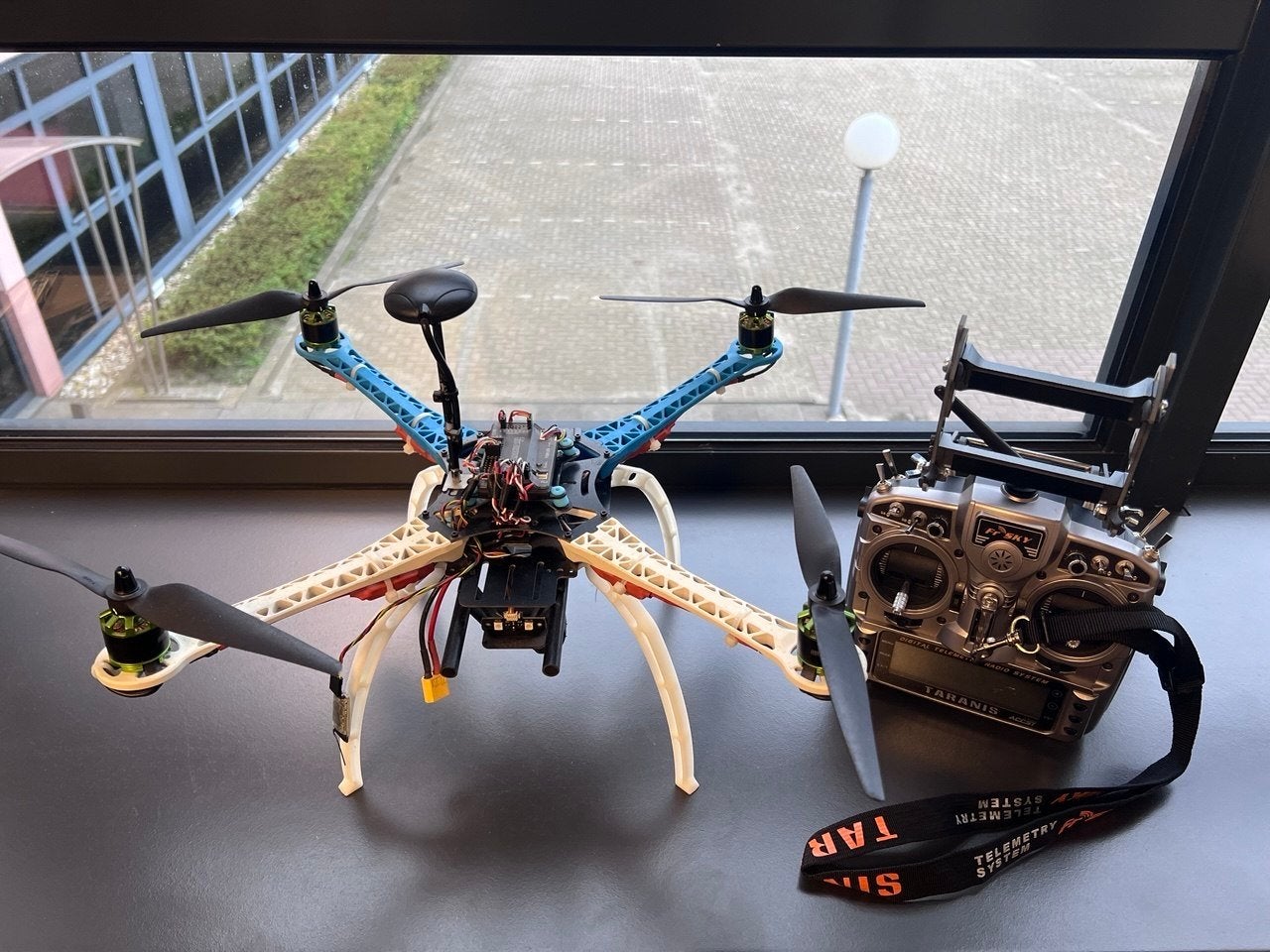 Drone met Frsky Taranis X9D en ArduCopter V2.8, Elektro, Gebruikt, Quadcopter of Multicopter, RTF (Ready to Fly)