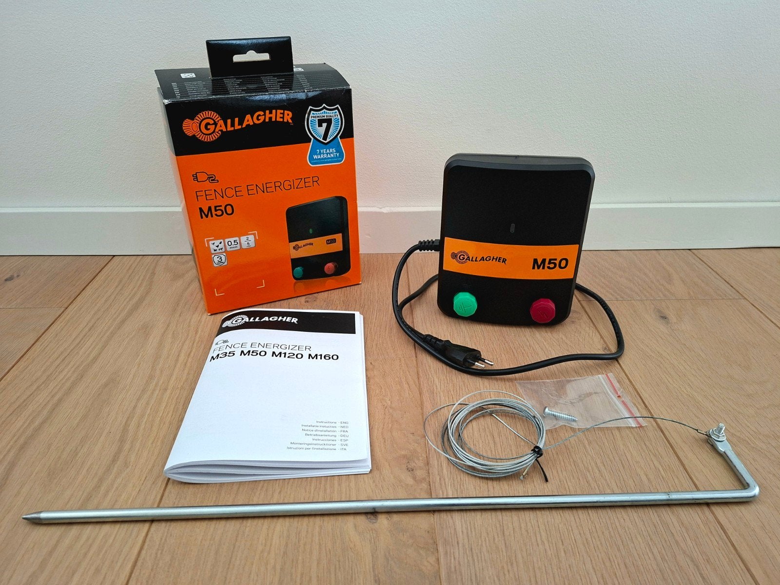 Nieuw Gallagher M50 schrikdraadapparaat set / 230V / aardpin, Toebehoren