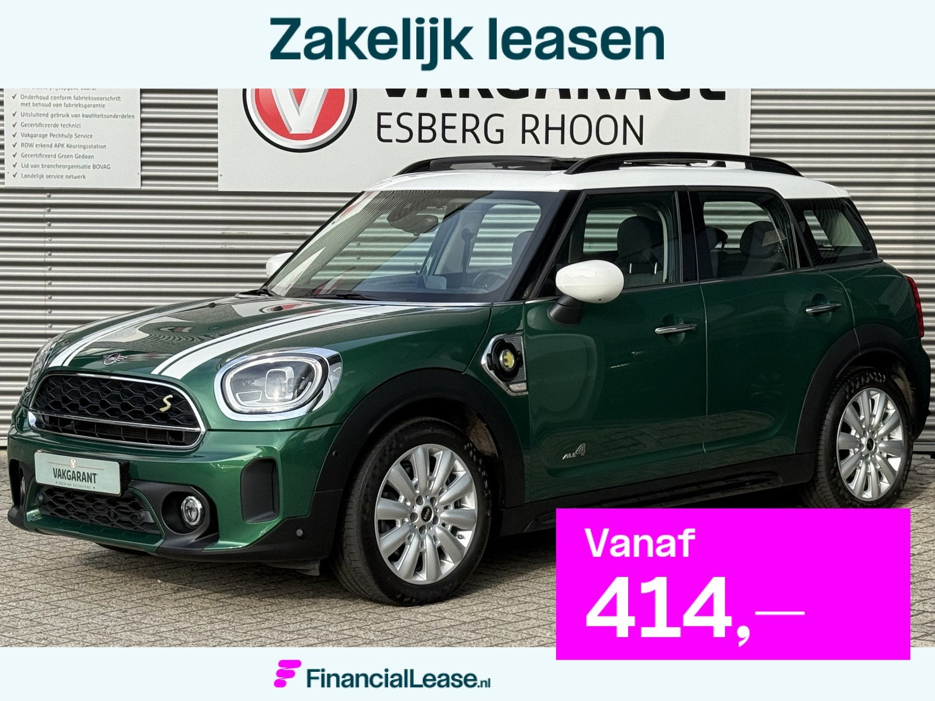 MINI Countryman Mini 2.0 Cooper S E ALL4 Chili PHEV AUTOMAAT, Automaat, 12 maanden, Gebruikt, Zwart