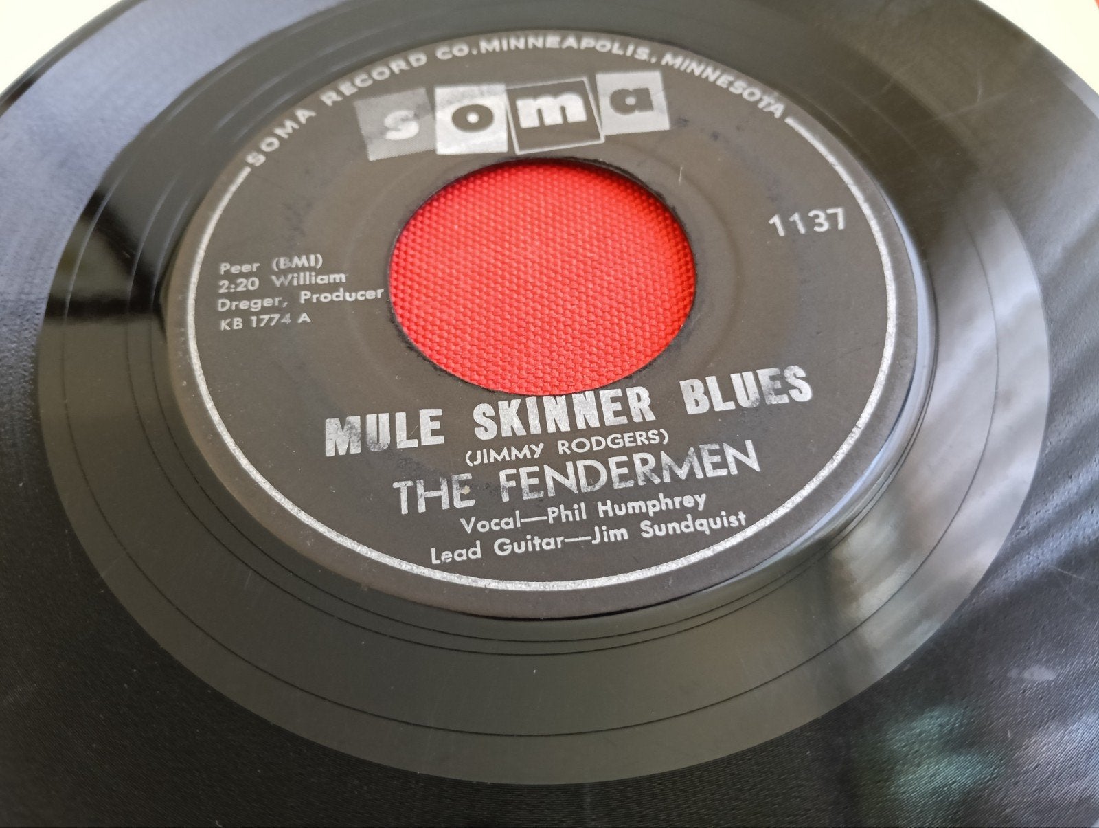 THE FENDERMEN 1960 SOMA LABEL ROCKABILLY SURF, Verzenden, Zo goed als nieuw, Pop