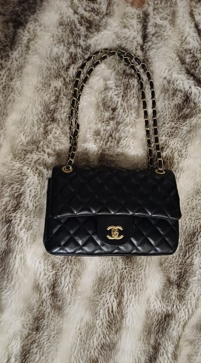 chanel tas, Sieraden, Tassen en Uiterlijk, Verzenden, Gebruikt, Zwart, Schoudertasje
