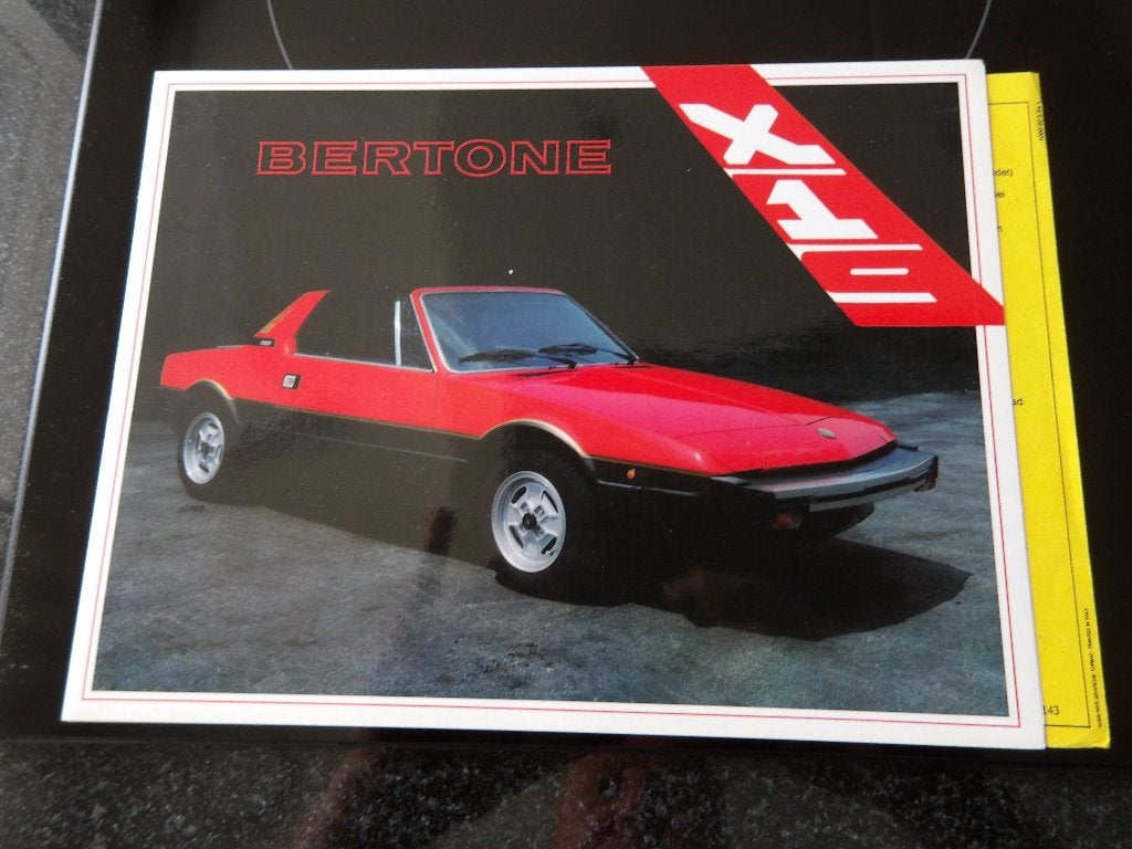Bertone X1/9 brochure - Fiat sportwagen, Algemeen, Ophalen of Verzenden, Bertone, Zo goed als nieuw