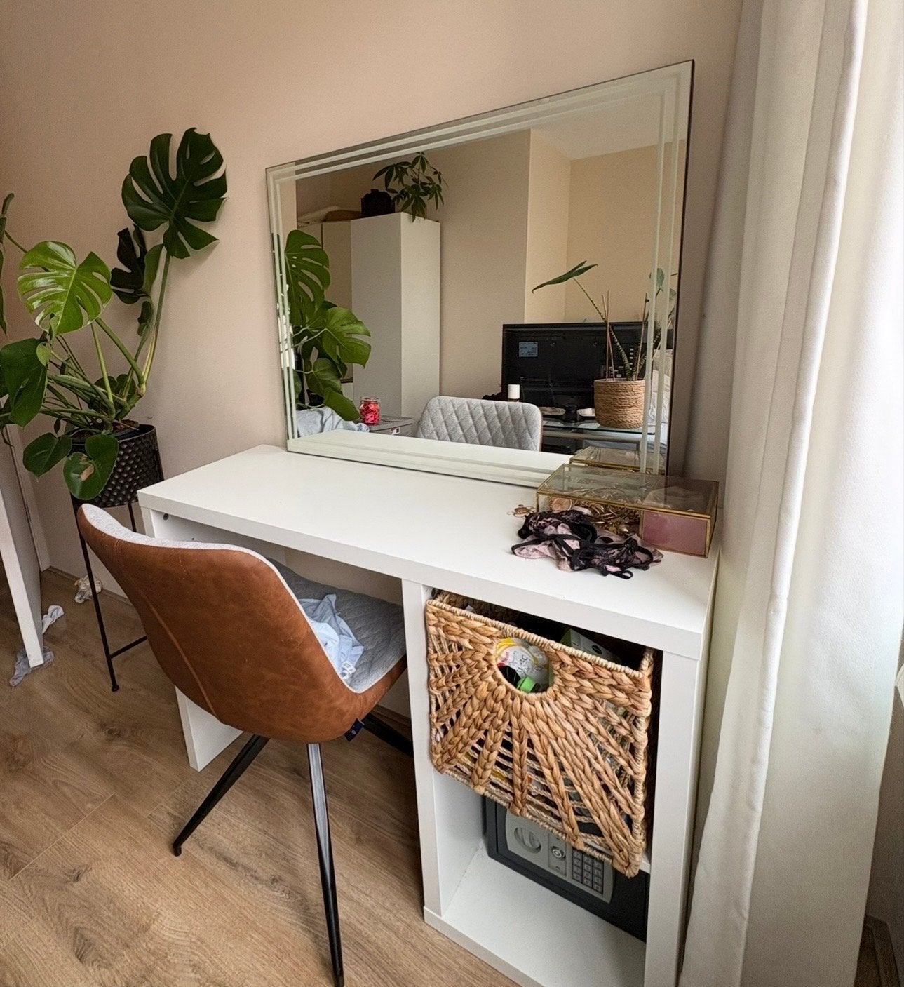 IKEA Kallax bureau wit 111x39 cm, Huis en Inrichting, Ophalen, Opbergruimte, 39 cm, Spaanplaat of MDF