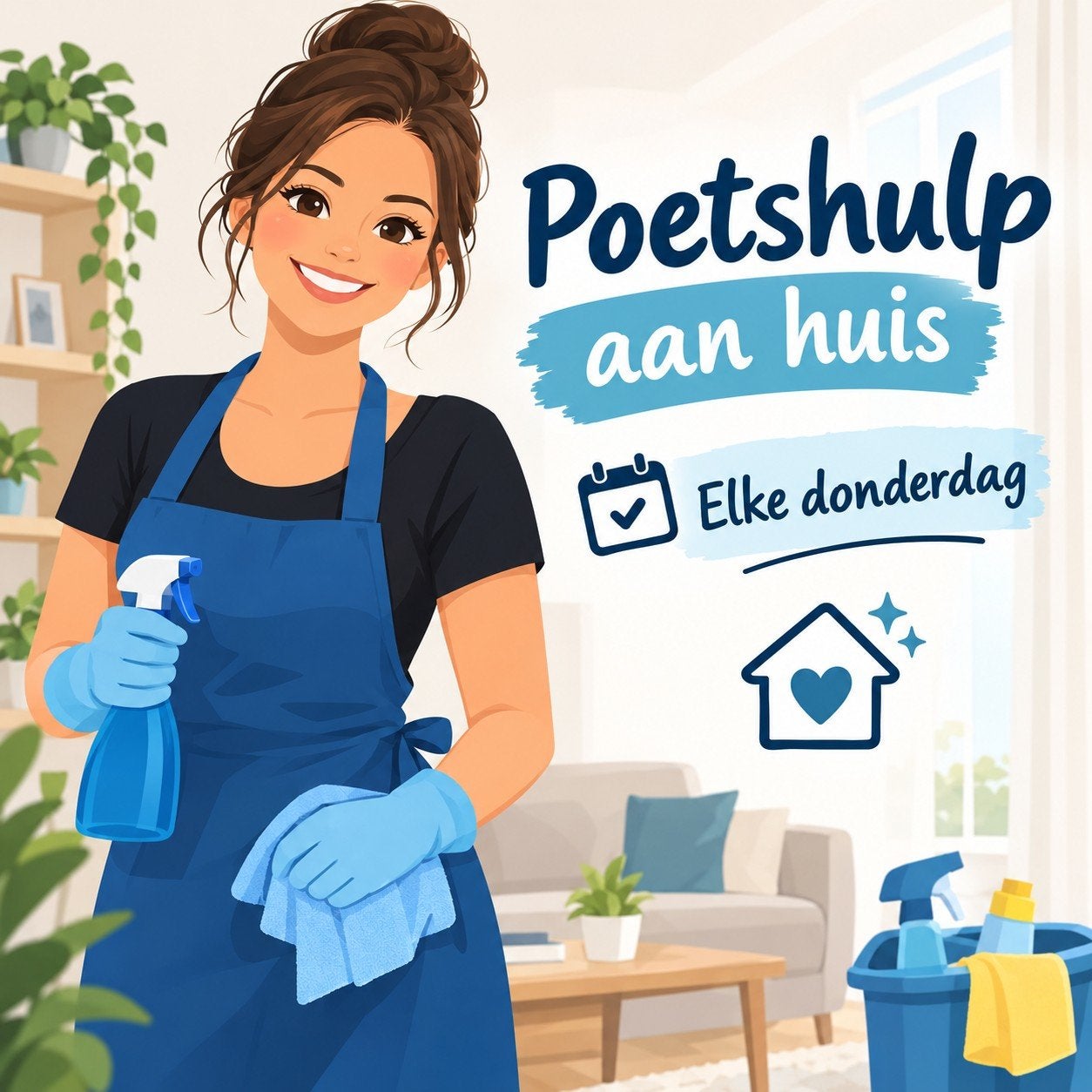 Poetshulp aangeboden, Starter, Overige vormen, Geschikt als bijbaan