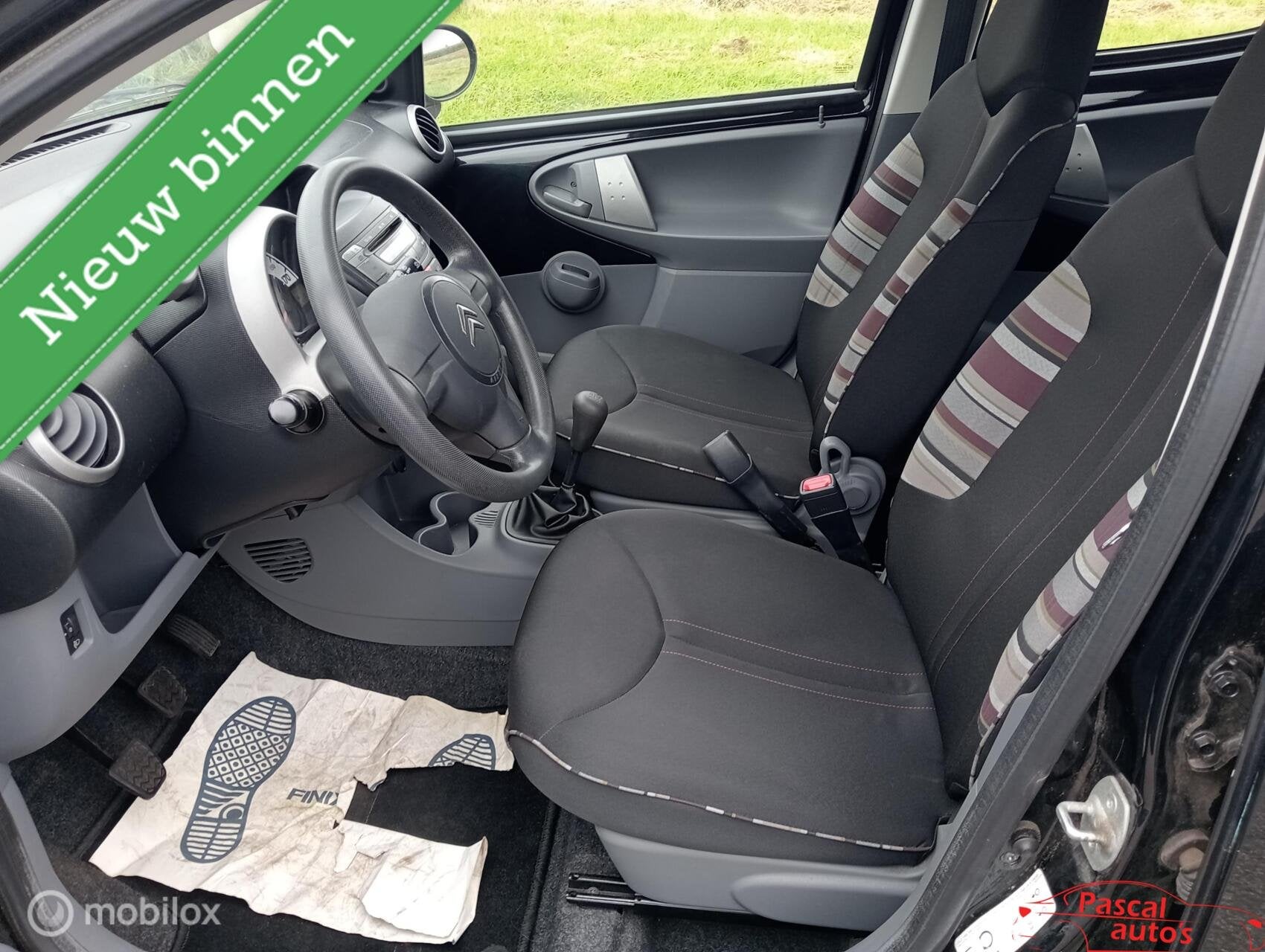 Citroen C1 1.0-12V unieke km nap lm velgen airco, Voorwielaandrijving, Euro 5, Stof, Gebruikt
