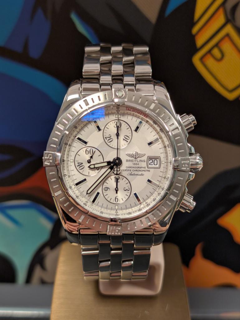 Breitling Chronomat A13356 zeer netjes, Sieraden, Tassen en Uiterlijk, Horloges | Heren, Zo goed als nieuw, Breitling, Staal, Ophalen of Verzenden