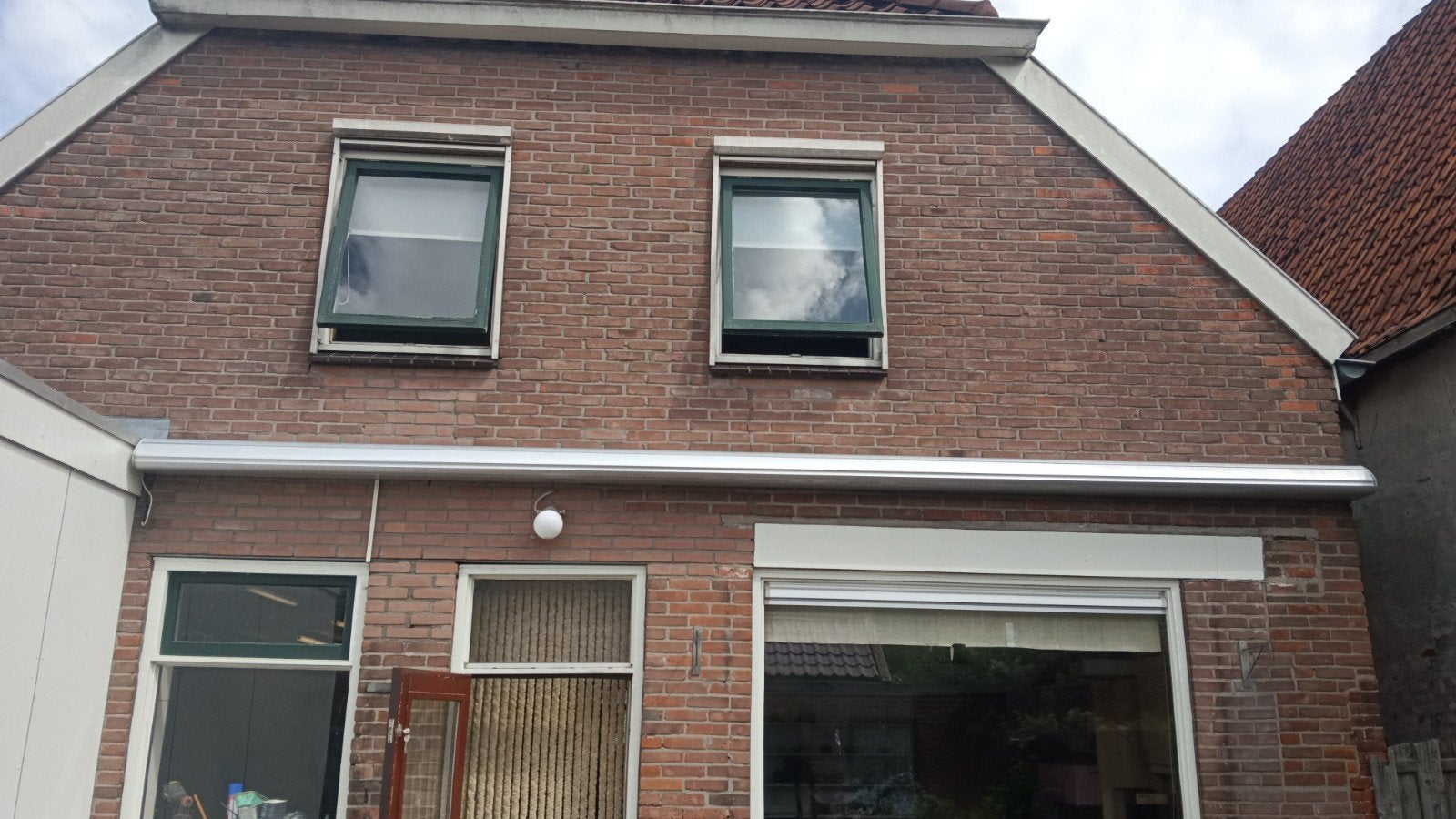Elektrisch uitrolbaar zonnescherm 6,5m breed, 3m uitval, Tuin en Terras, Ophalen