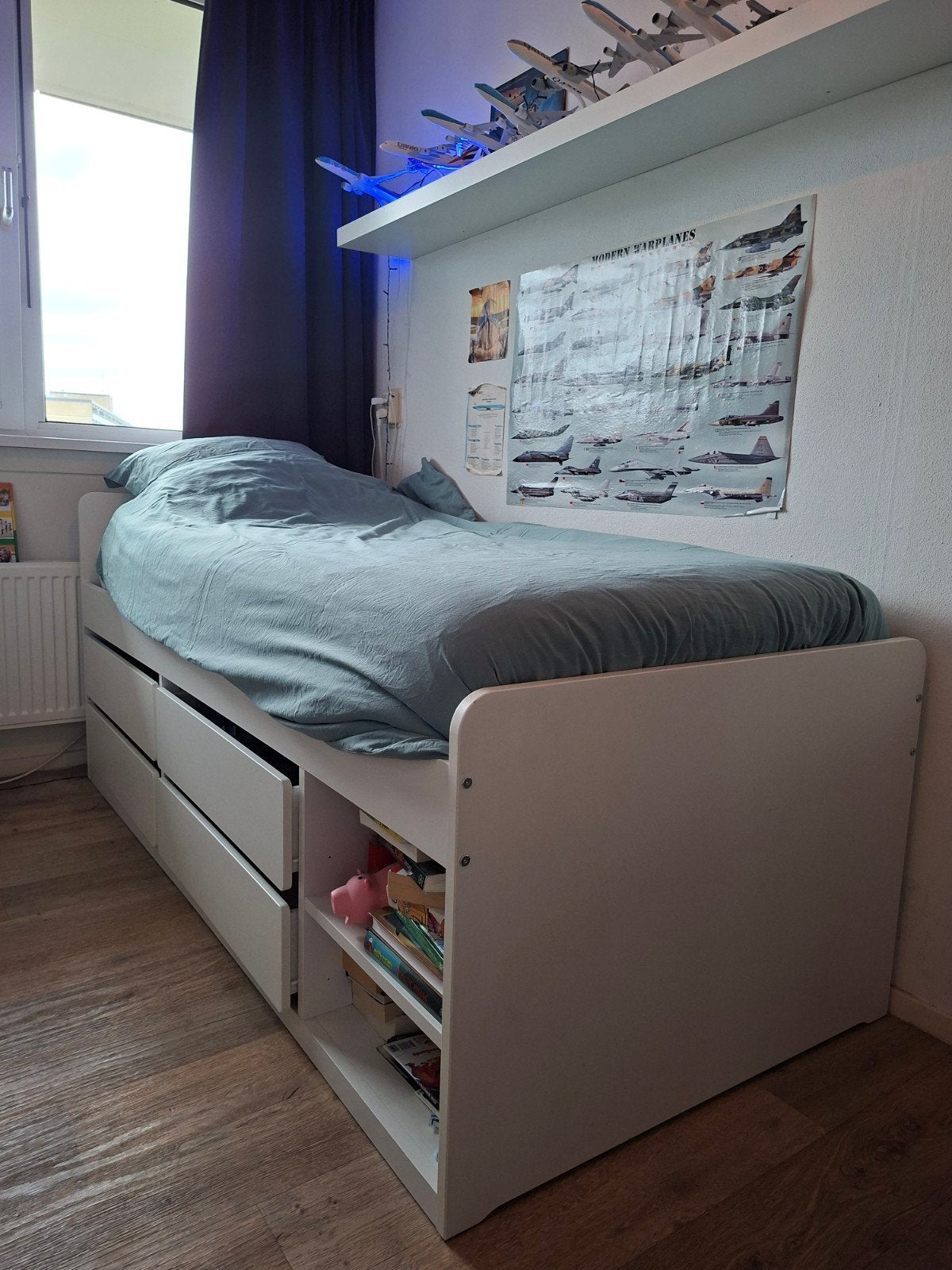 IKEA Släkt bed 90x200, Ophalen, Modern en functioneel, Gebruikt, 90 cm