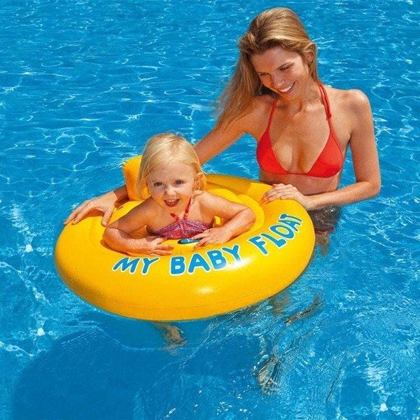 Intex My Baby Float - Gele Baby Zwemband, Ophalen of Verzenden, Zo goed als nieuw, Jongen of Meisje