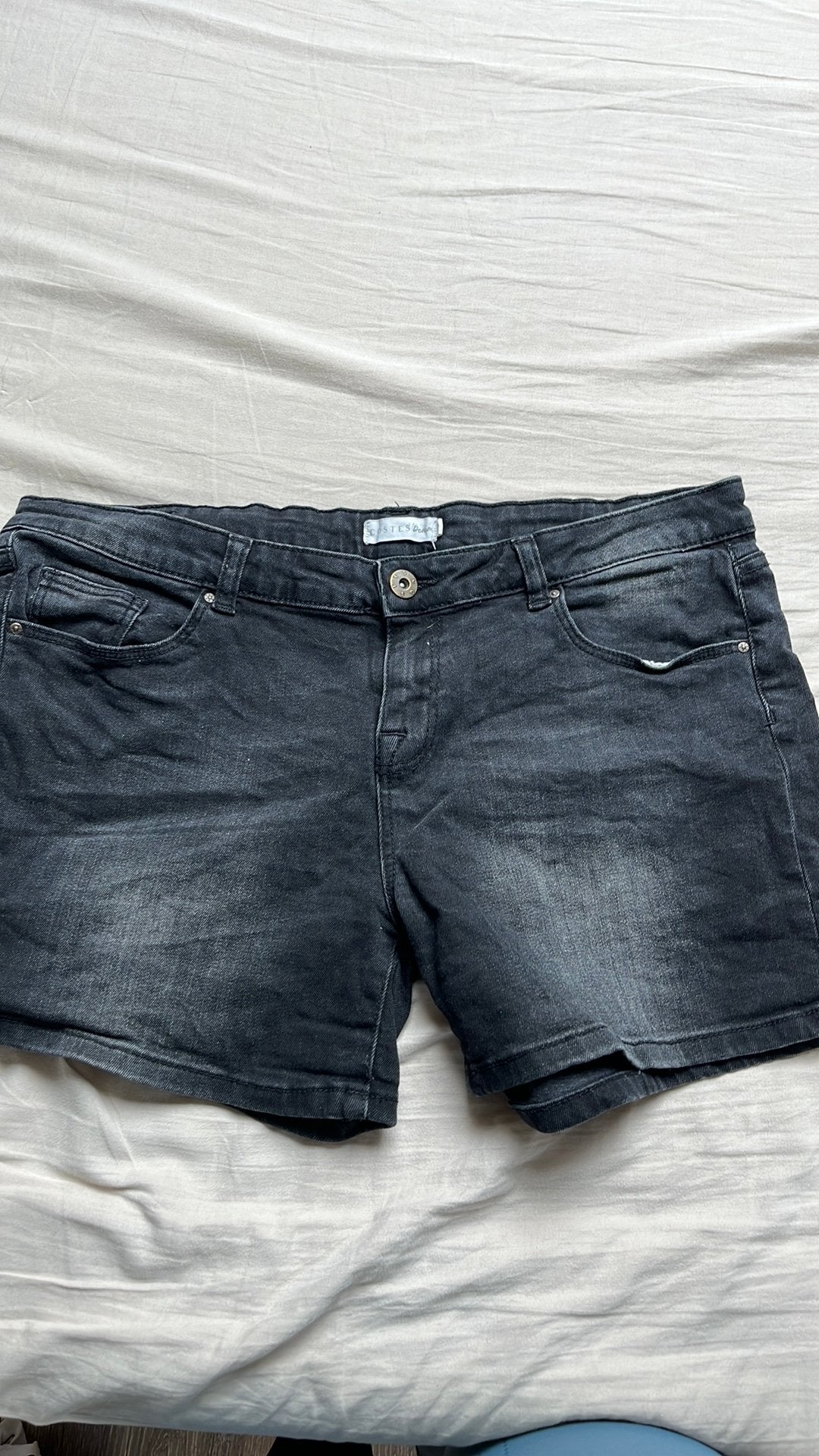 Costes Denim Zwarte Korte Broek Maat L, Kort, Zwart, Maat 42/44 (L), Ophalen of Verzenden