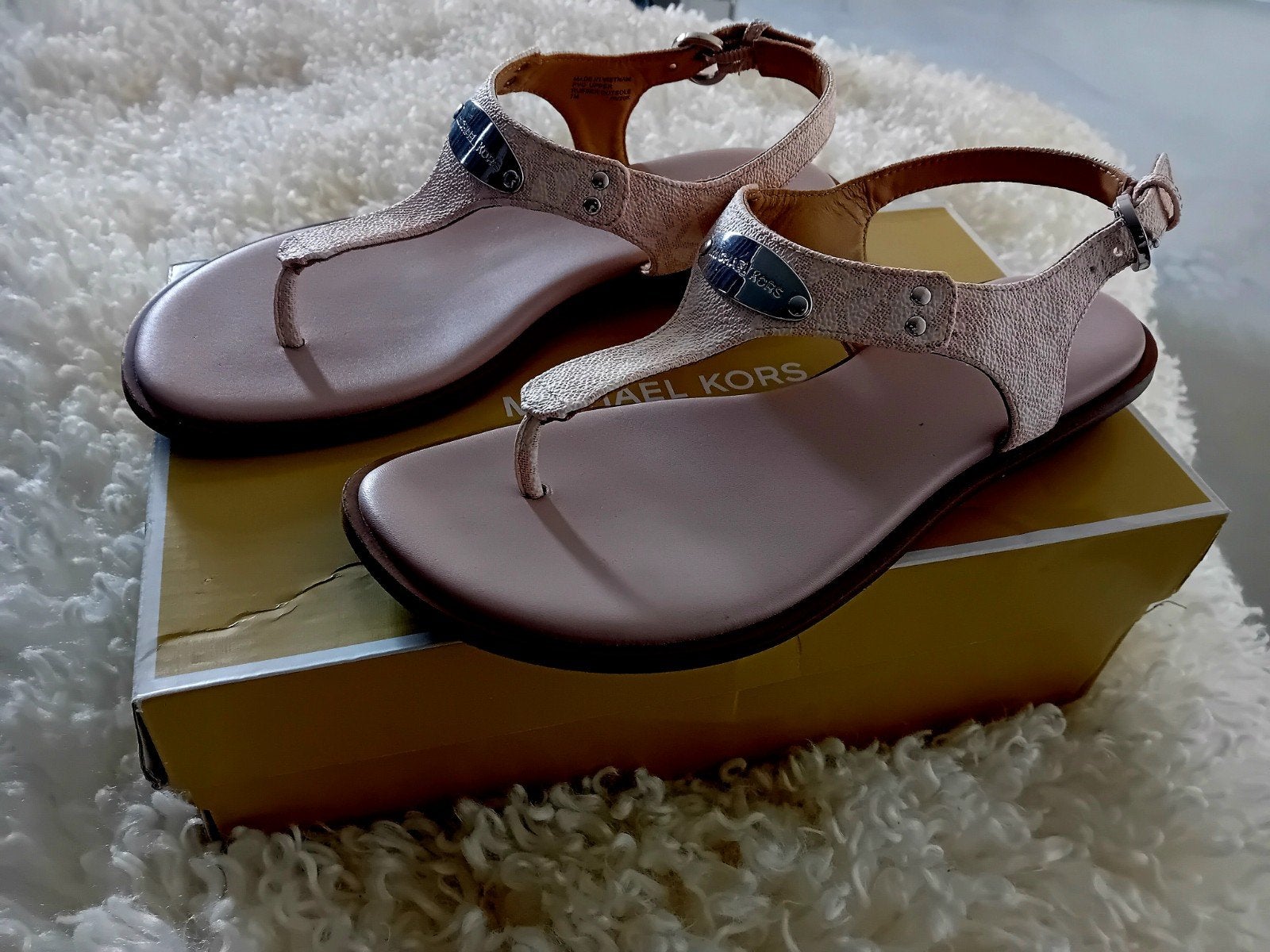 Michael Kors sandalen maat 37, Michael Kors, Beige, Gedragen, Sandalen of Muiltjes