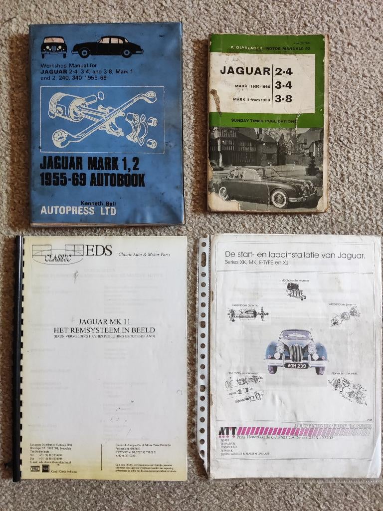 Werkplaatshandboeken Jaguar MK2, Ophalen of Verzenden