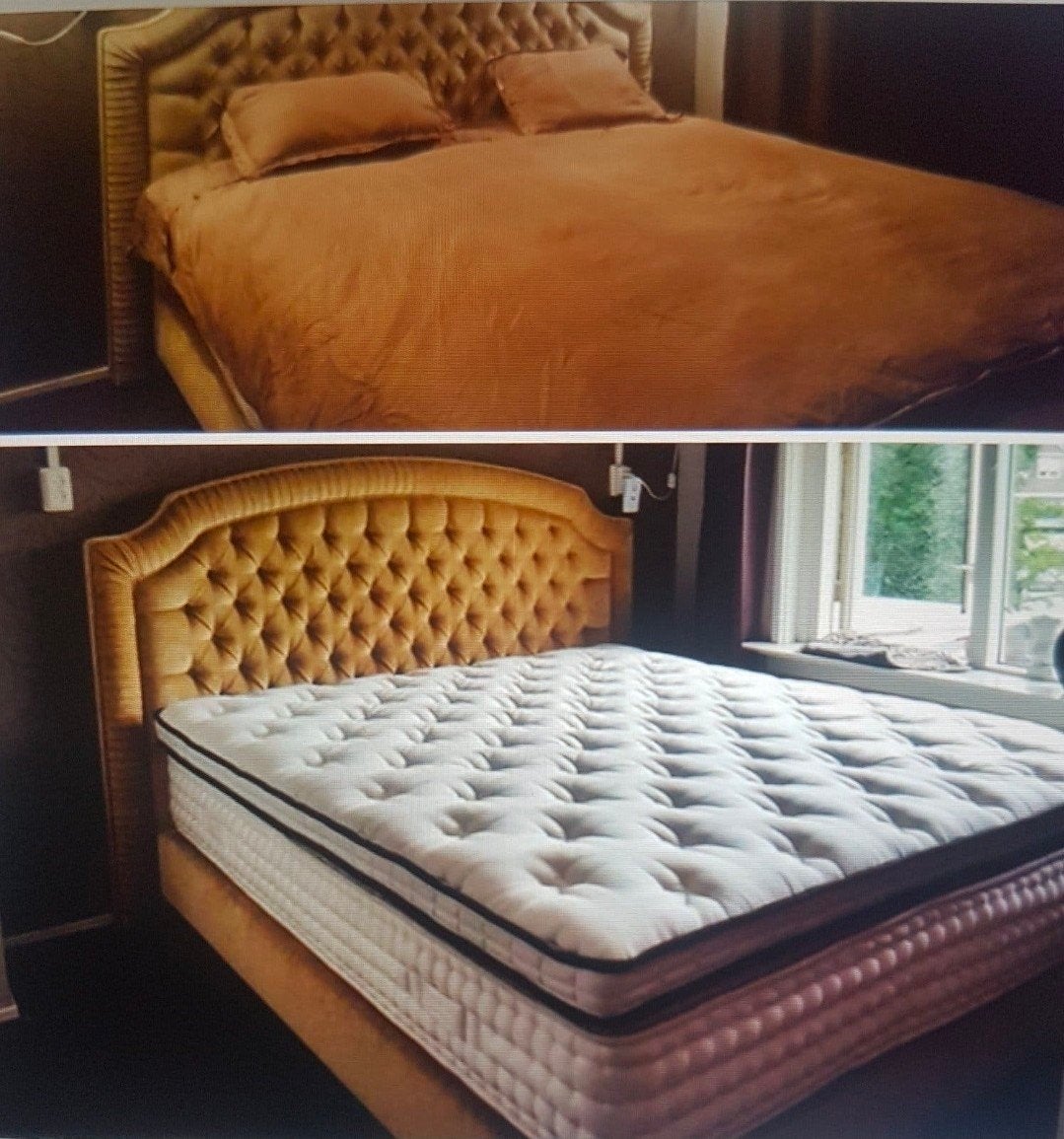 MOET WEG! SERTA BOXSPRING, Huis en Inrichting, Ophalen, Tweepersoons, Zo goed als nieuw, 180 cm