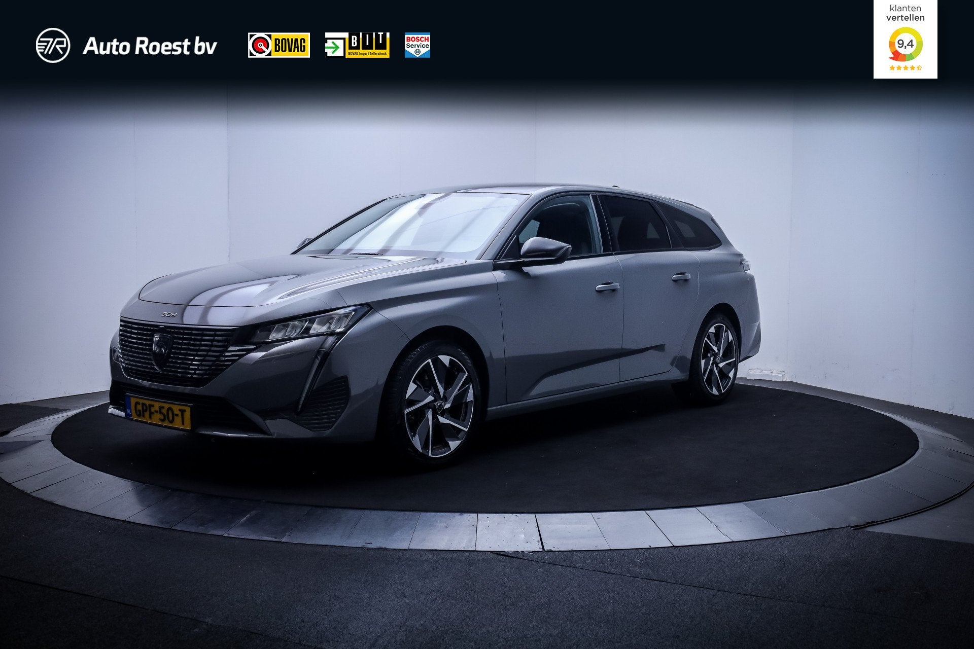 Peugeot 308 SW 1.2T ALLURE FULL LED | 360 CAM | CARPLAY | AC, Dealer onderhouden, 1199 cc, Leder en Stof, Origineel Nederlands