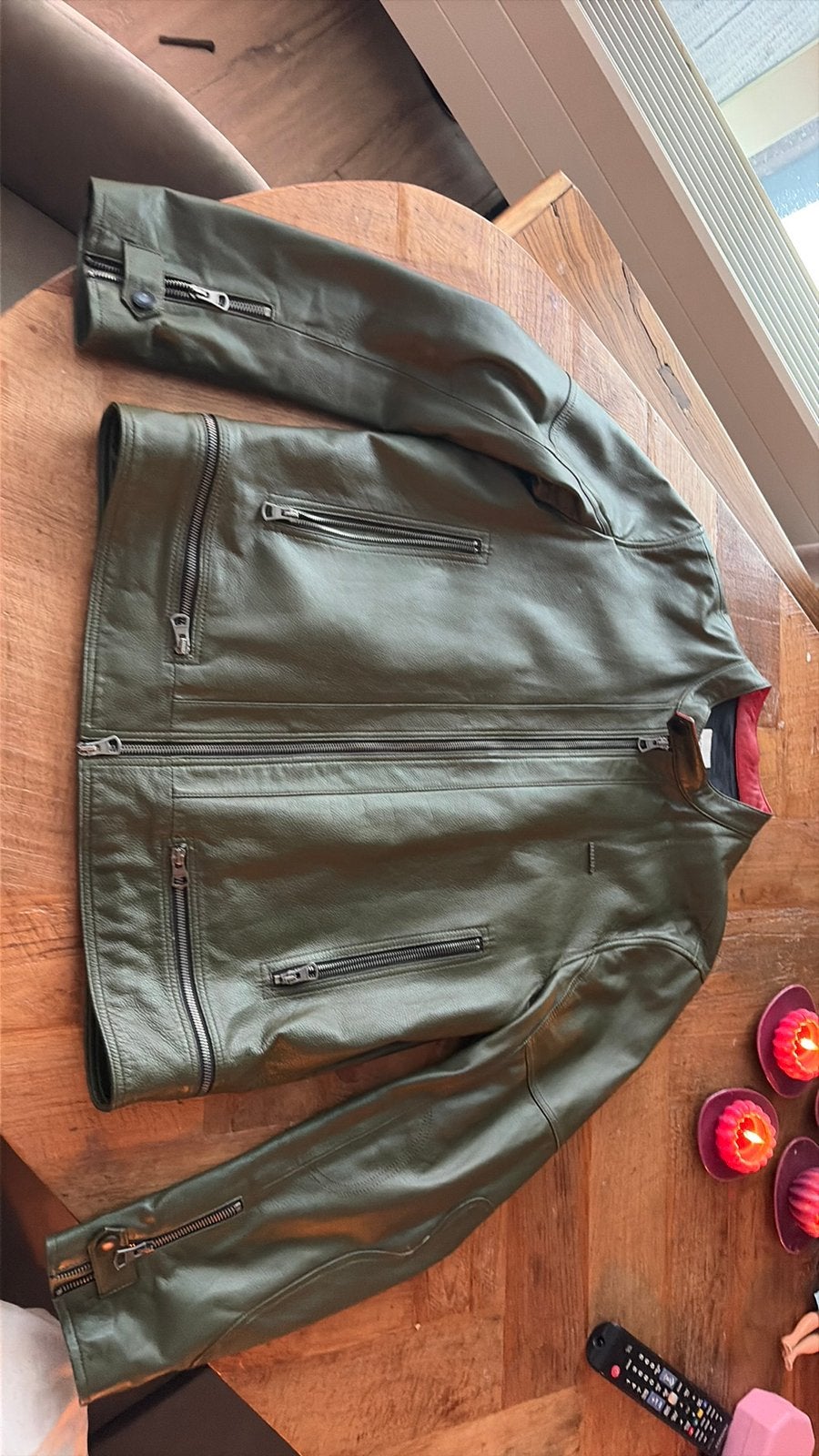 Origineel Burberry leren jack L zgan, Kleding | Heren, Ophalen of Verzenden, Zo goed als nieuw, Maat 52/54 (L), Zwart