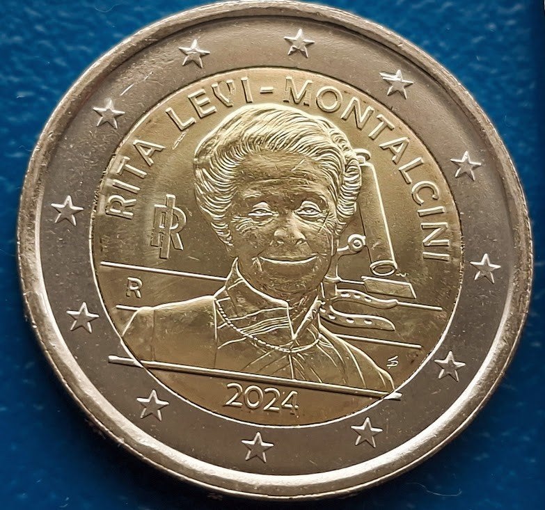 Italië 2 Euro "Levi-Montalcini" - 2024 Unc, Postzegels en Munten, Verzenden, Italië, 2 euro, Losse munt