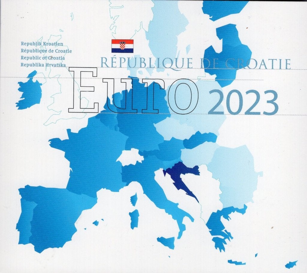 BU set Kroatie 2023 - 1 cent t/m 2 euro - Luxemburg Editie, Postzegels en Munten, Ophalen of Verzenden, Overige landen, Overige waardes
