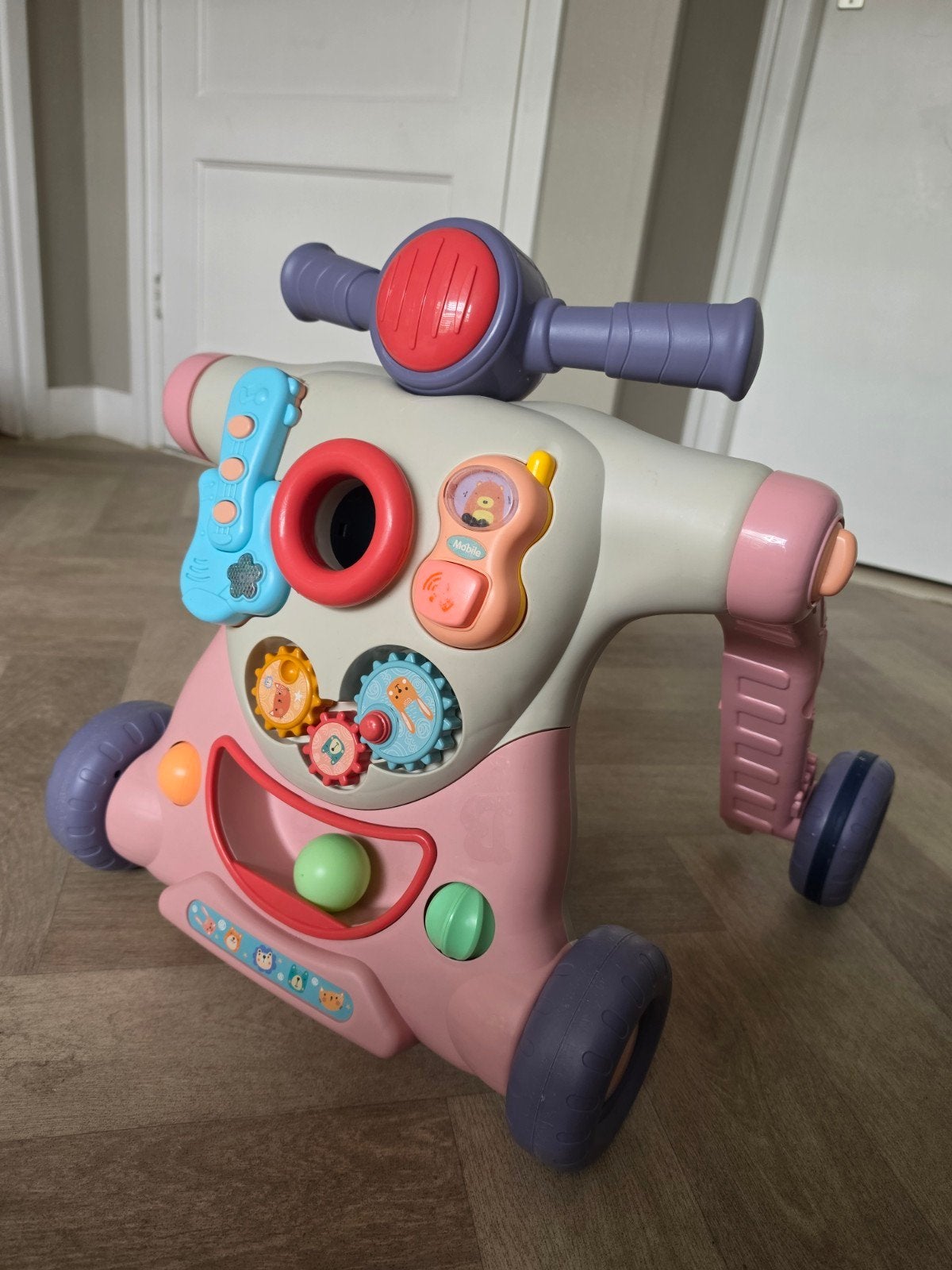 Cabino Babywalker 4-in-1 - Loopstoel, loopfiets, duwwagen, Ophalen of Verzenden, Gebruikt, Overige typen, Met wieltjes