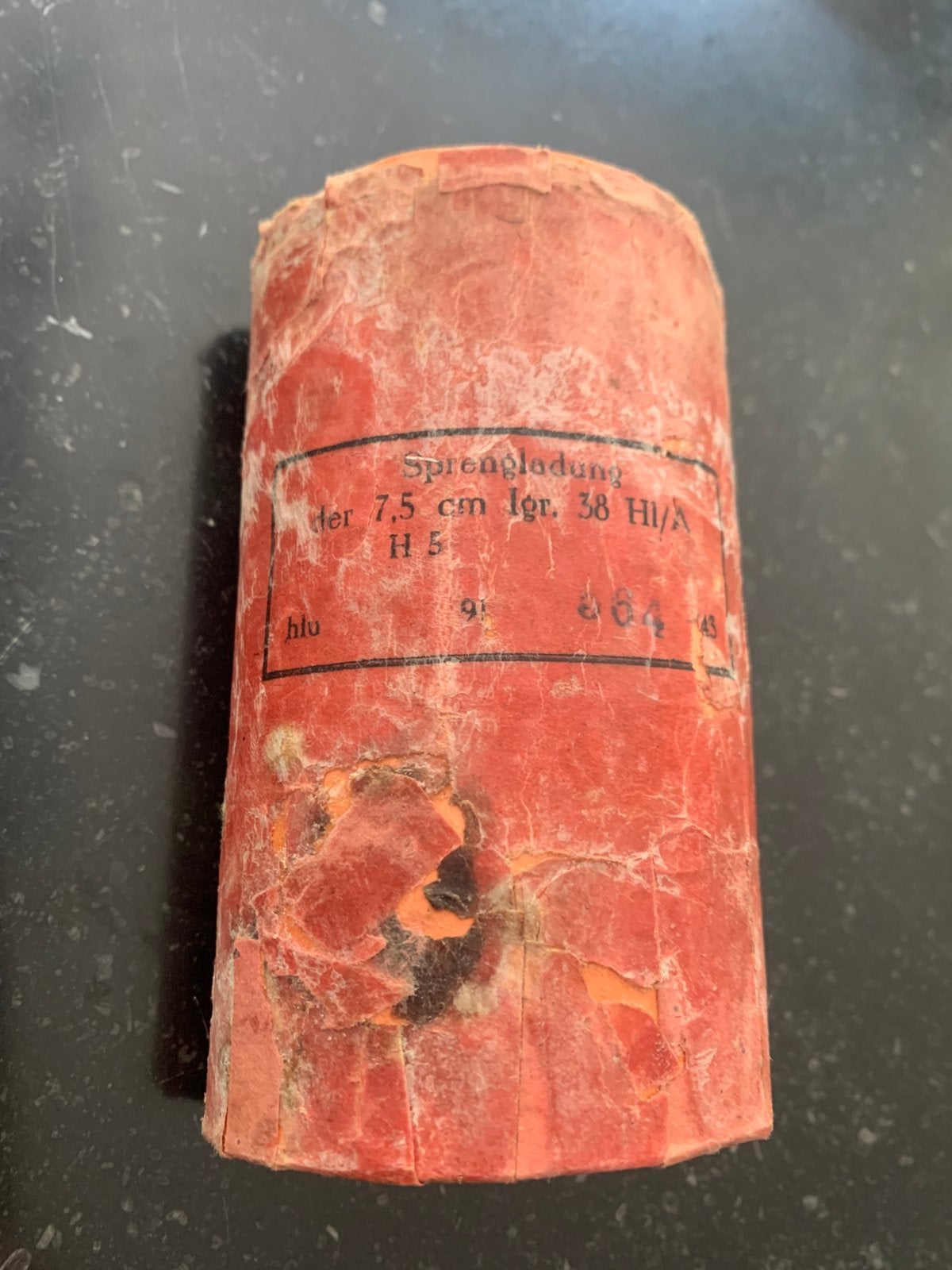 Duits sprengladung verpakking WO2, Verzamelen, Militaria | Tweede Wereldoorlog, Ophalen of Verzenden, Landmacht, Duitsland, Hulzen of Bodemvondsten