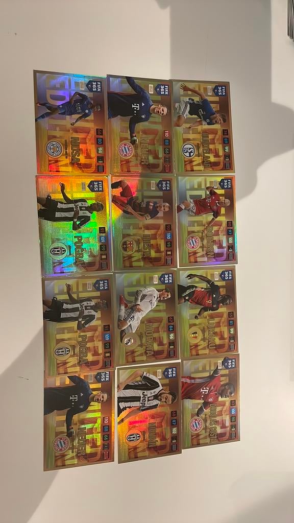 12 limited edition ( ook los te koop) panini 2017, Ophalen of Verzenden, Zo goed als nieuw, Meerdere plaatjes