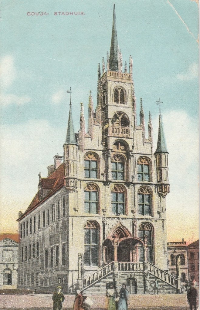 gouda- stadhuis 1914, Ophalen of Verzenden, Voor 1920, Zuid-Holland