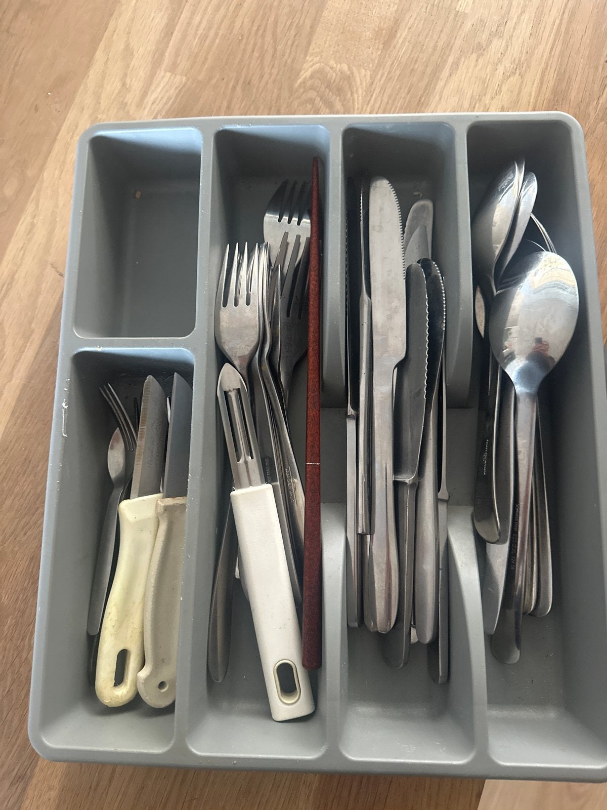 Bestekset met lade-organizer - Gebruikt, Ophalen, Gebruikt, Bestekset, Overige typen