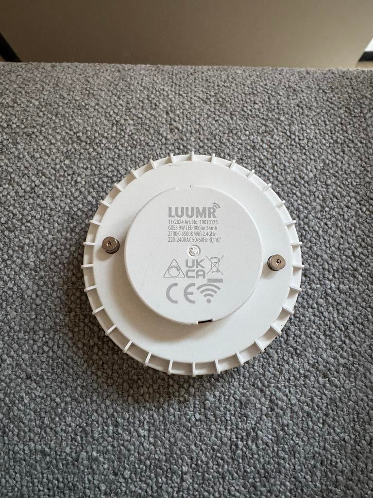 Zes LUUMR slimme LED lampen GX53 9W te koop, Led-lamp, Minder dan 30 watt, Overige fittingen, Ophalen of Verzenden