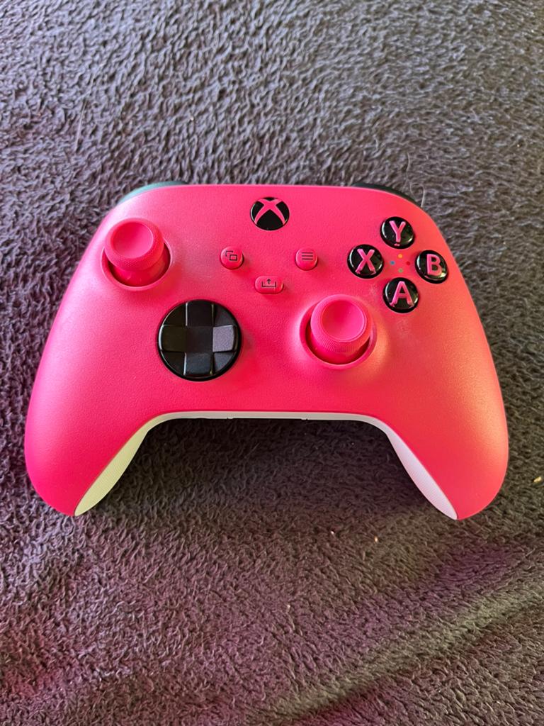 Xbox controller roze, Ophalen of Verzenden, Zo goed als nieuw, Controller, Xbox Original
