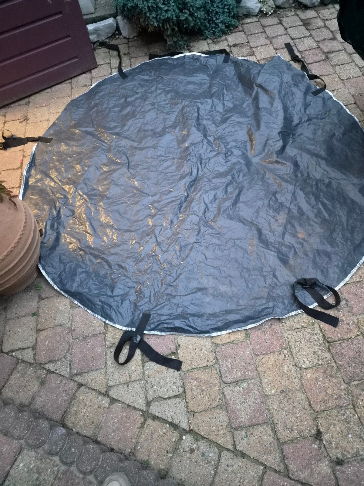 Grondzeil voor 6-persoons Netspa Jacuzzi, Tuin en Terras, Ophalen, Overige typen, Ovaal, Minder dan 200 cm