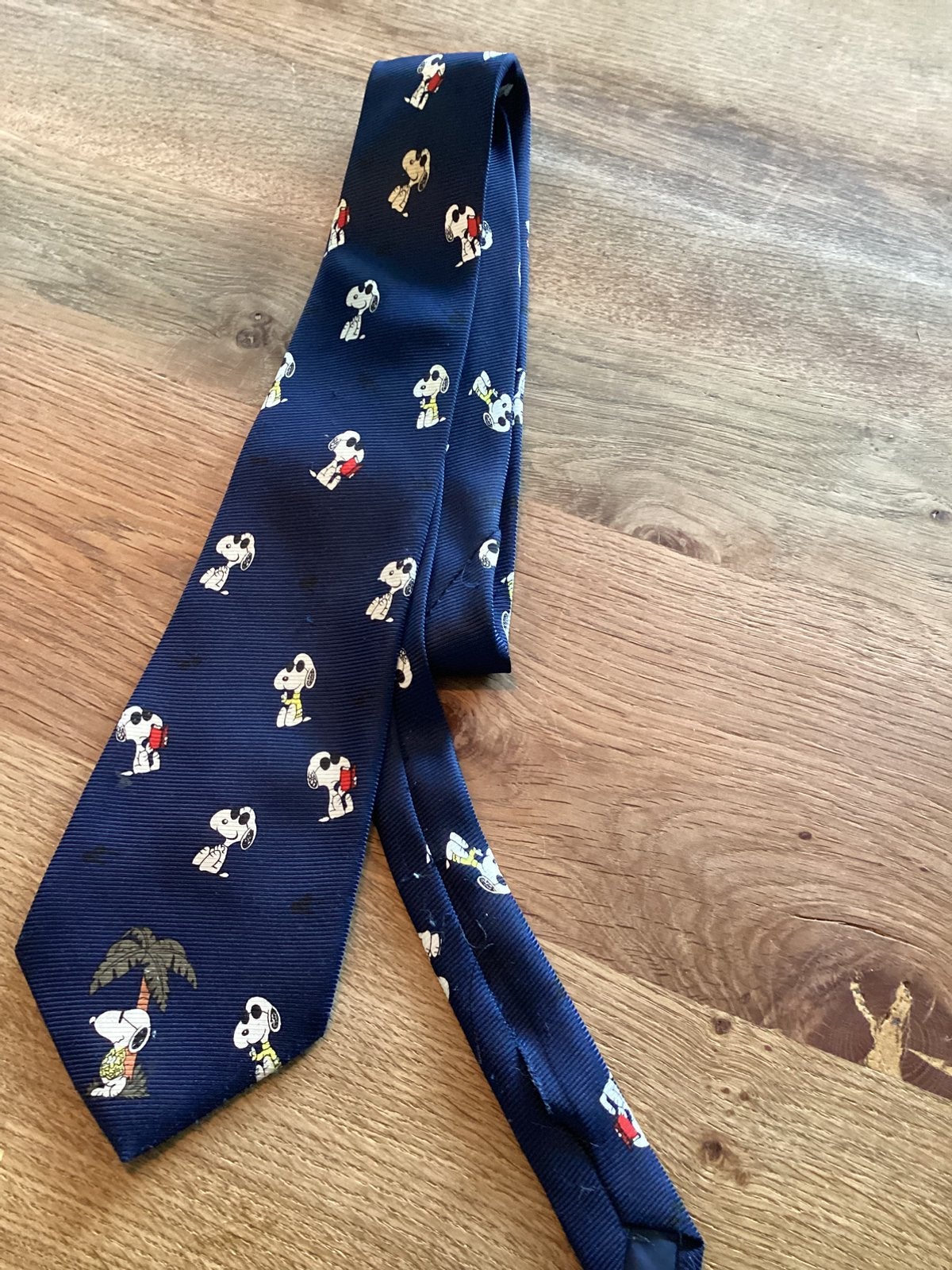 Stropdas Snoopy, Verzenden, Gedragen, Blauw, Met patroon