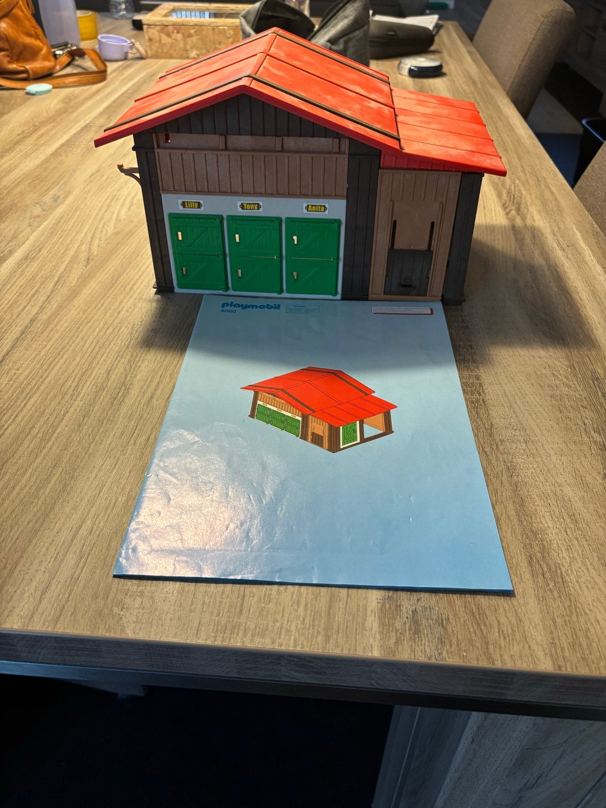 Playmobil Paardenstal met 3 boxen en instructieboekje, Ophalen, Gebruikt, Gebouw, Complete set