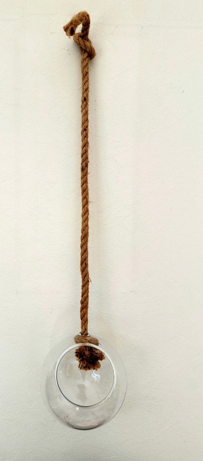 Glazen hangvaas/planten pot., Ophalen of Verzenden, Overige kleuren, Glas
