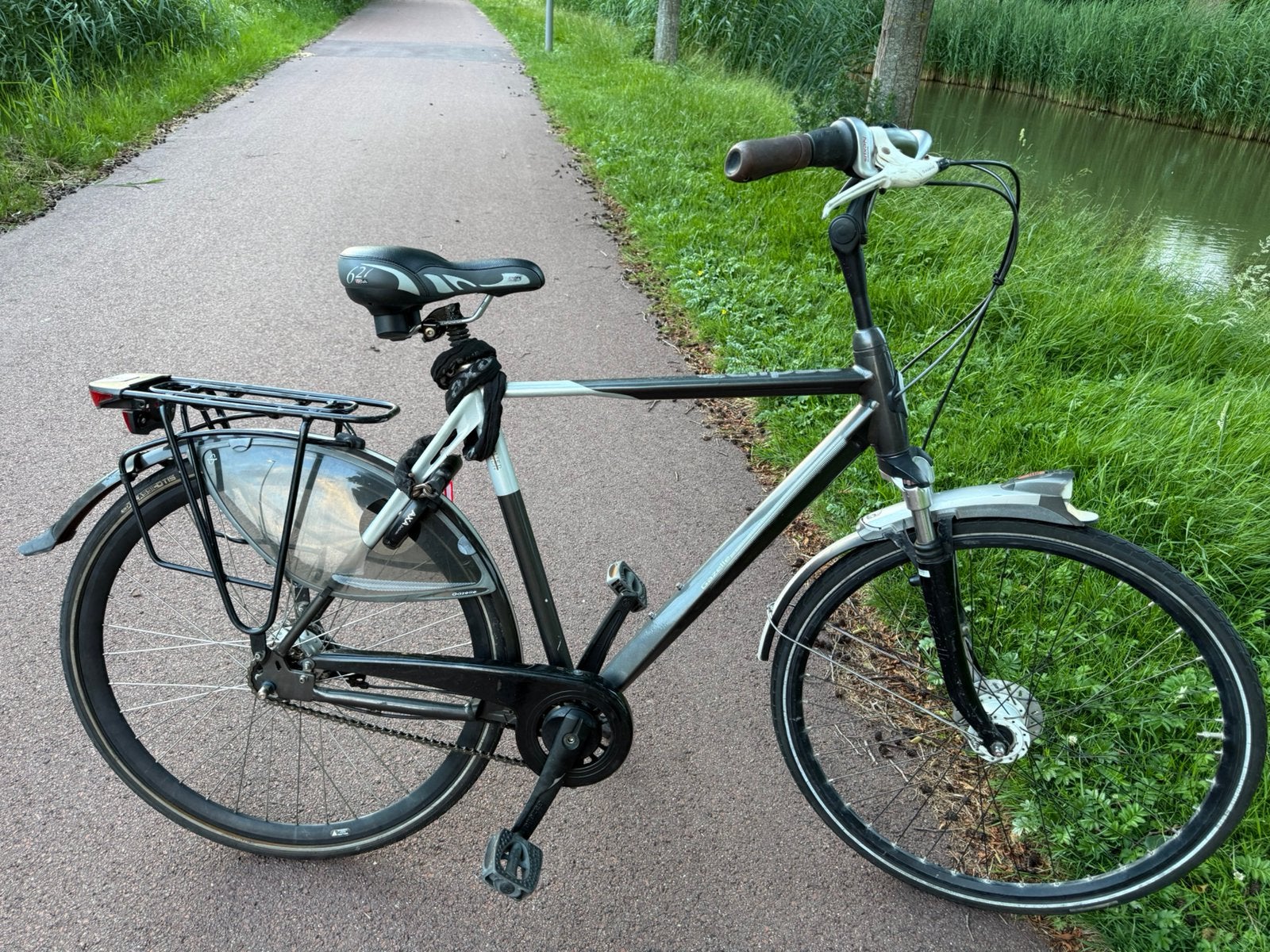 Te koop Herenfiets Gazelle Eclipse, Ophalen, Gebruikt, Vering, 57 tot 61 cm