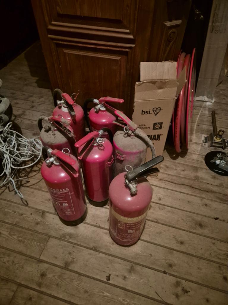 Brandblussers en brandslanghaspel9, Huis en Inrichting, Brandblussers en Brandkasten, Ophalen of Verzenden, Gebruikt, Brandblusser
