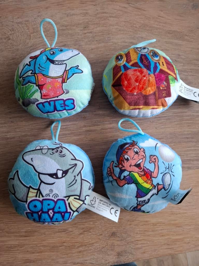 Knuffel kussentjes - Zed en Sop - Optisport  - 4 stuks, Ophalen of Verzenden, Zo goed als nieuw, Overige typen