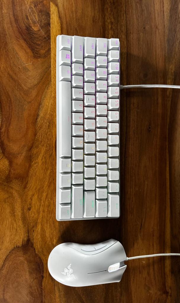 Razer Huntsman Mini + Razer DeathAdder Essential, Gebruikt, Gaming toetsenbord, Ophalen of Verzenden, Qwerty